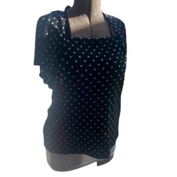 Olivia Page Woman Polka Dot Blouse, Sz 1X - Picture 1 of 8
